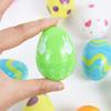 Toy Eggshell Colourful Easter Egg DIY Educational Toys Plastic Assorted Eggs Fillable Easter Egg