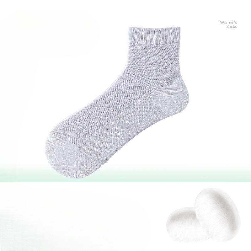 Silk Stockings for Ladies in Summer, Lightweight, Mesh Design, Breathable and Cool, Moisture-wicking and Anti-odor, Mid-length Socks