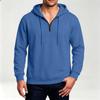 Casual Heren Sweatshirt met Kwartrits en Capuchon voor Dagelijks Gebruik