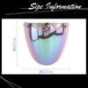 Sakurawing Bubble Shield Jet Helmet Face Guard, UV/Light Blocking Goggles for Motorcycles (Silver)