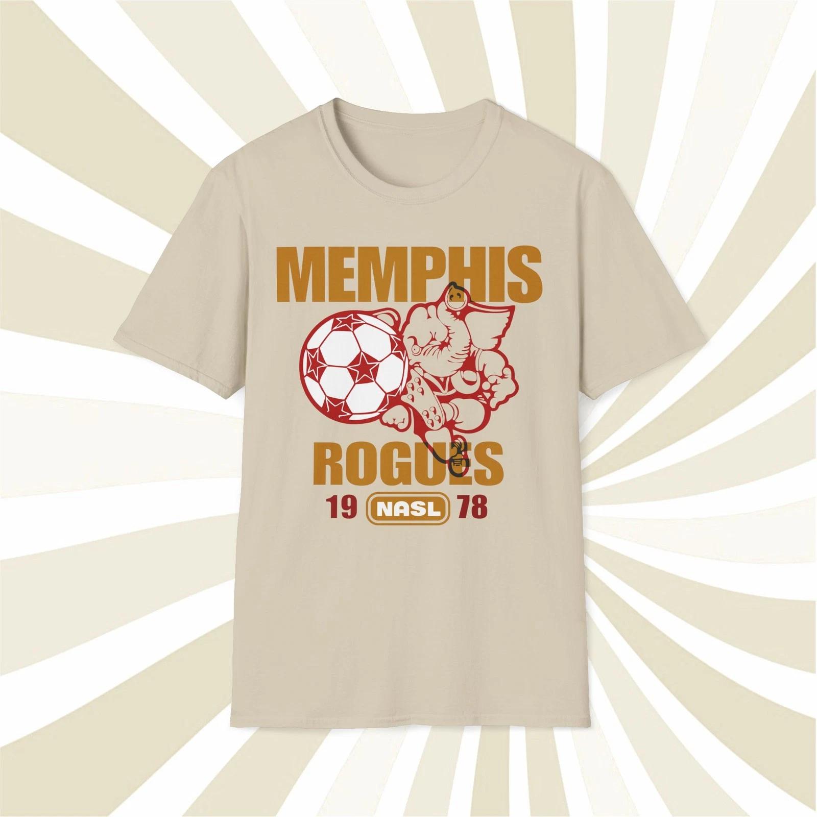Men s and Women s T-shirts Memphis Rogues 1978 NASL Vintage Offset Printed Soccer T-Shirt XXXL