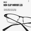 New Men Square Metal Large Frame Reading Spring Leg Elderly Presbyopia Glasses Blue Light Blocking Eye Protection Eyeglasses