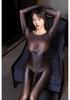 Sm Glossy Smooth Sexy Pouch Elephant Nose Jj Sheath Transparent Full Coverage Bodysuit Women Rompers Hot Sexy Women Yh39