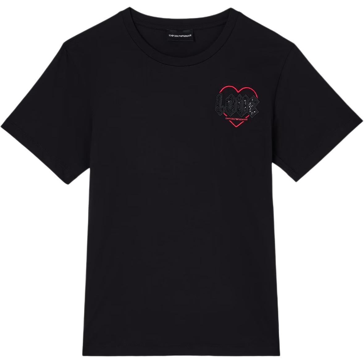 

Emporio Armani FW25 Capsule Collection Solid Knit Cotton Regular T-Shirt Women Tops EW002608-AF18844-UC001 S