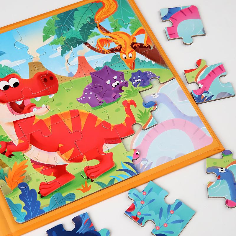 Magnetická puzzle kniha pre deti: Predškolská výchova pre vek 3-6 rokov