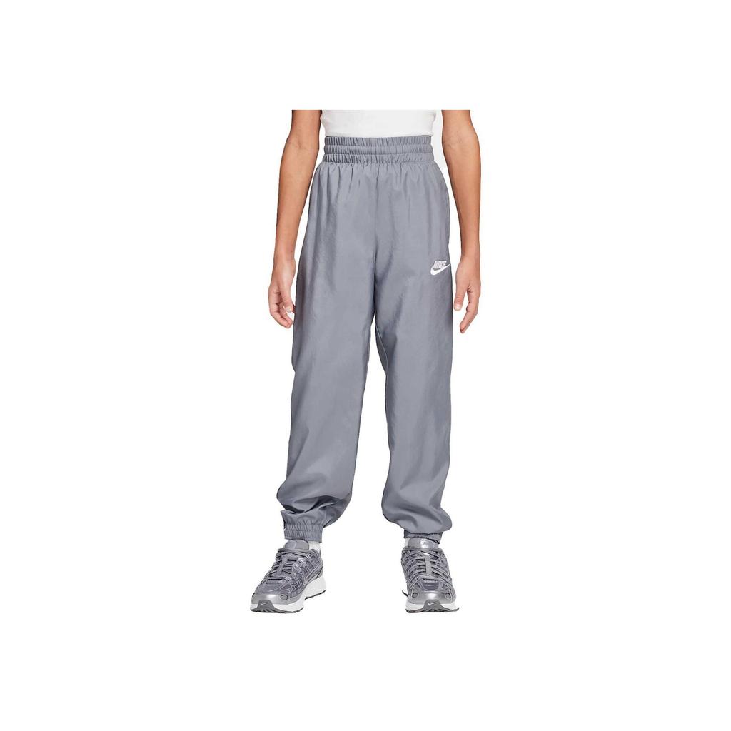 Nike Breathable Comfortable Lightweight Skin-Friendly Pants Kids Bottoms Smoke-Gray White HF8141-084