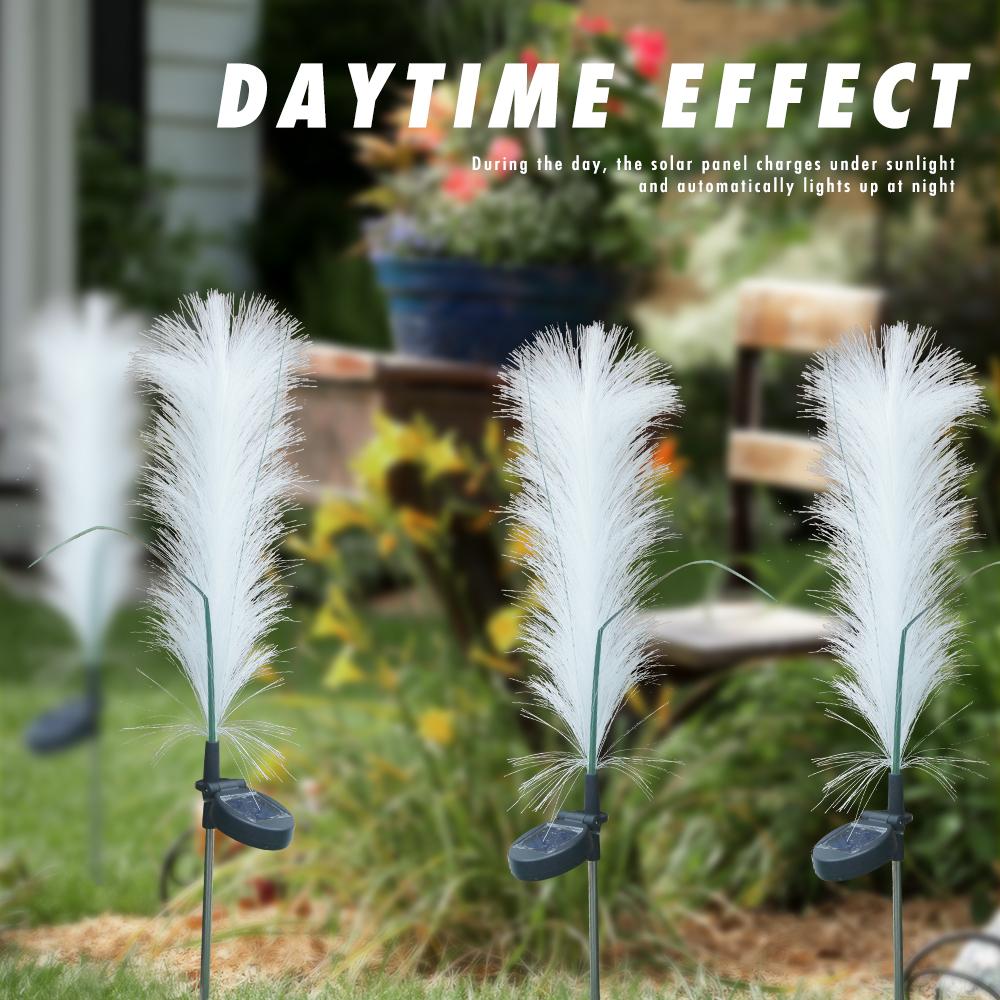 Solar Garden Reed Light Landscape Courtyard Light Outdoor Waterproof Yard Lamp Festive Decorative Light Lawn Lamp Stake Light