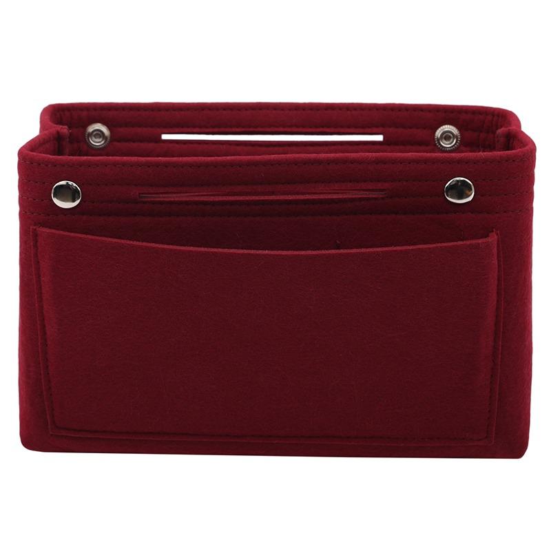 Felt Insert Bag Fits for Handbag /Bucket Bags Liner Bag Felt Makeup Bag High Quality Solid Color Support Travel Portable Insert Purse Organizer
