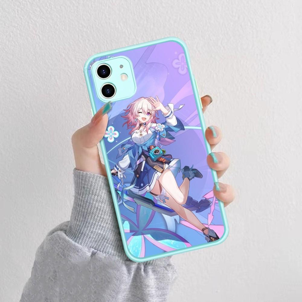 Honkai Game S-Star R-Rail Phone Case For IPhone 14 11 12 13 Mini Pro Max 8 7 Plus X XR XS MAX Translucent Matte Cover