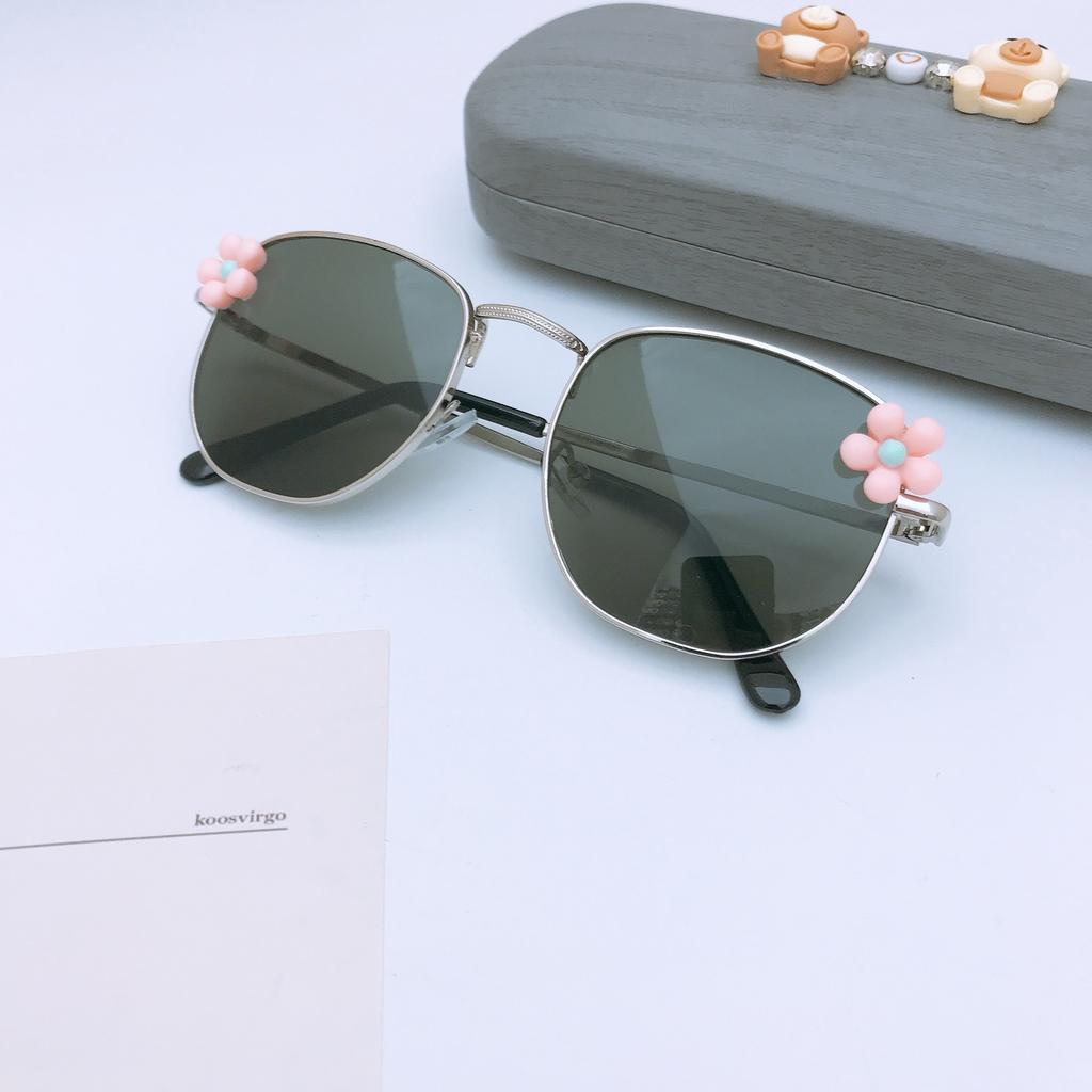 Fashion Metal Frame Children'S Sunglasses Diy Cute Baby Sunglasses Sunscreen Uv Protection Sunglasses