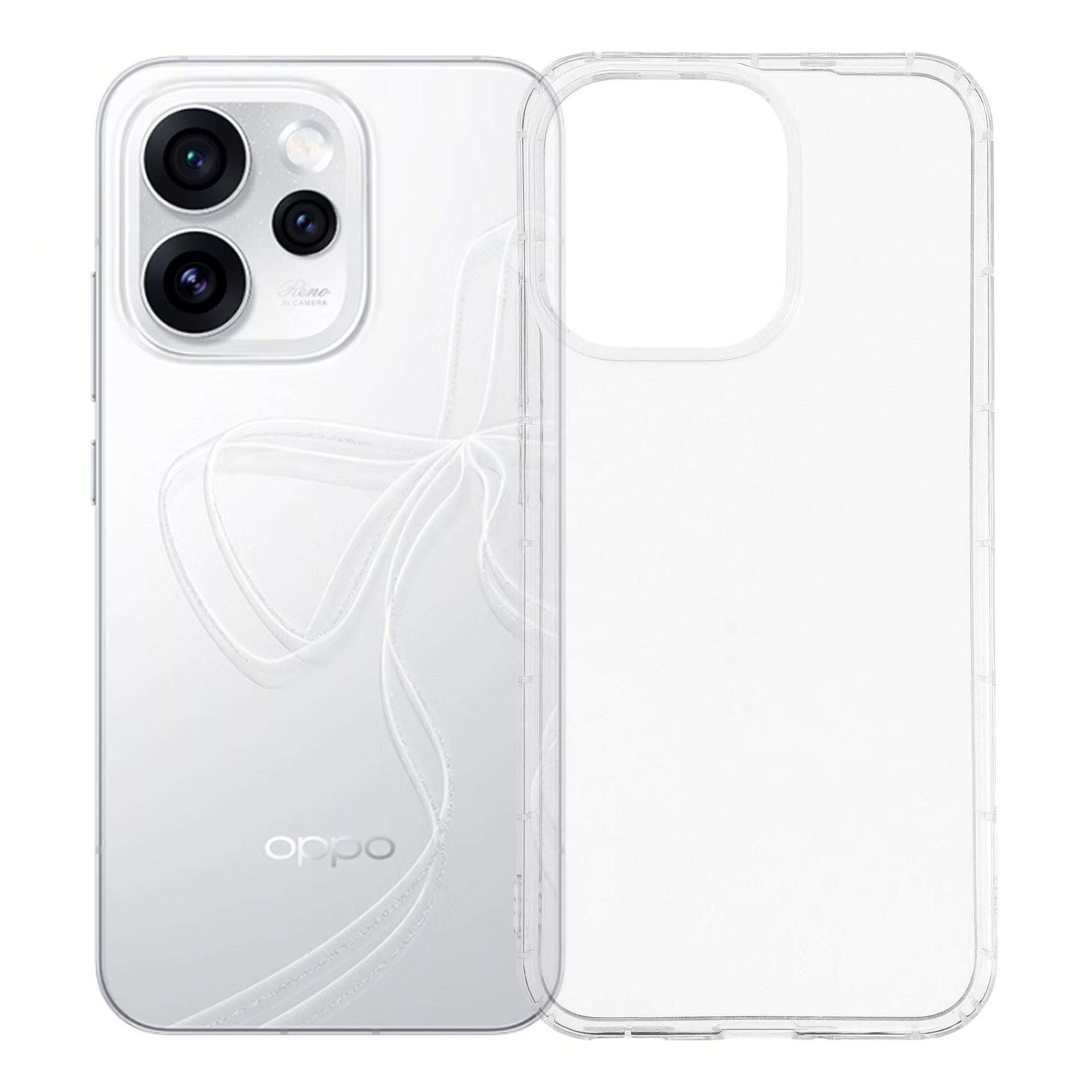 

Для Oppo Reno15 5G (Глобальний) / Reno15c 5G (Китай) Чохол Прозорий ТПУ Задня Кришка для Телефона Захист Подушками Безпеки