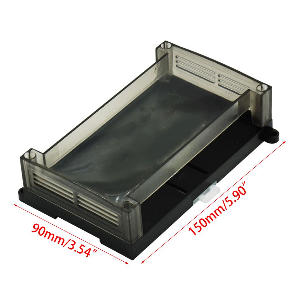 150x90x40 Industrial Control Box Module PLC Transparent Box Panel PLC Enclousure Cases PCB Shells for Home