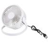 Desk Fan 360 Degree Rotation Low Noise Brushless Motor USB Powered Portable Small Table Fan for Home Desktop   Travel