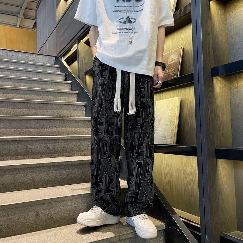 Men's Casual Straight-Leg Loose Wide-Leg Pants - Spring/Autumn Collection