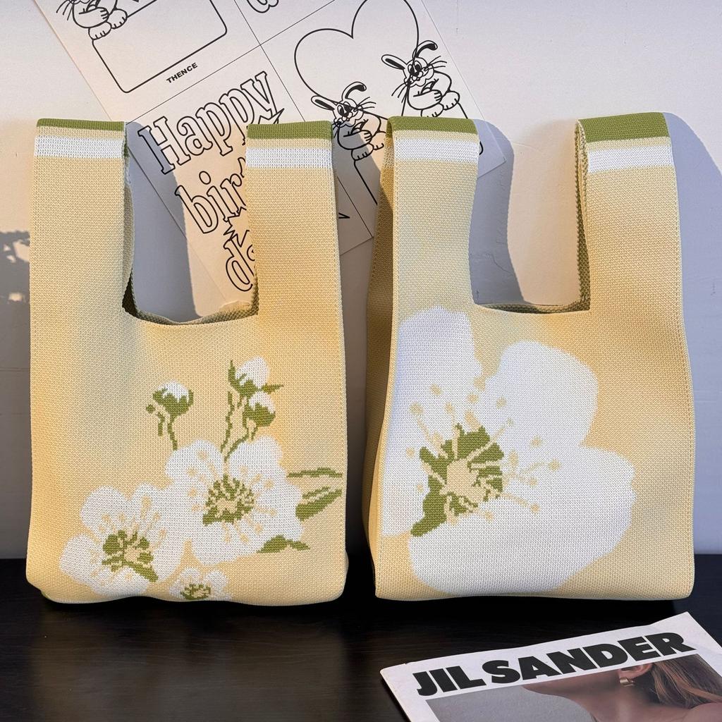 Geantă Tricotată cu Tematică Festivalul Bărcii Dragonului Geantă Cadou pentru Întâlnirea Companiei Geantă de Mână Cadou de Nuntă Geantă Zongzi Geantă Fericită pentru Bomboane