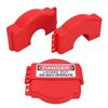 2Pcs Adjustable Gate Valve Lock High Temperature Resistance Anti Corrosion Easily Operate Valve Lockout for Industrial