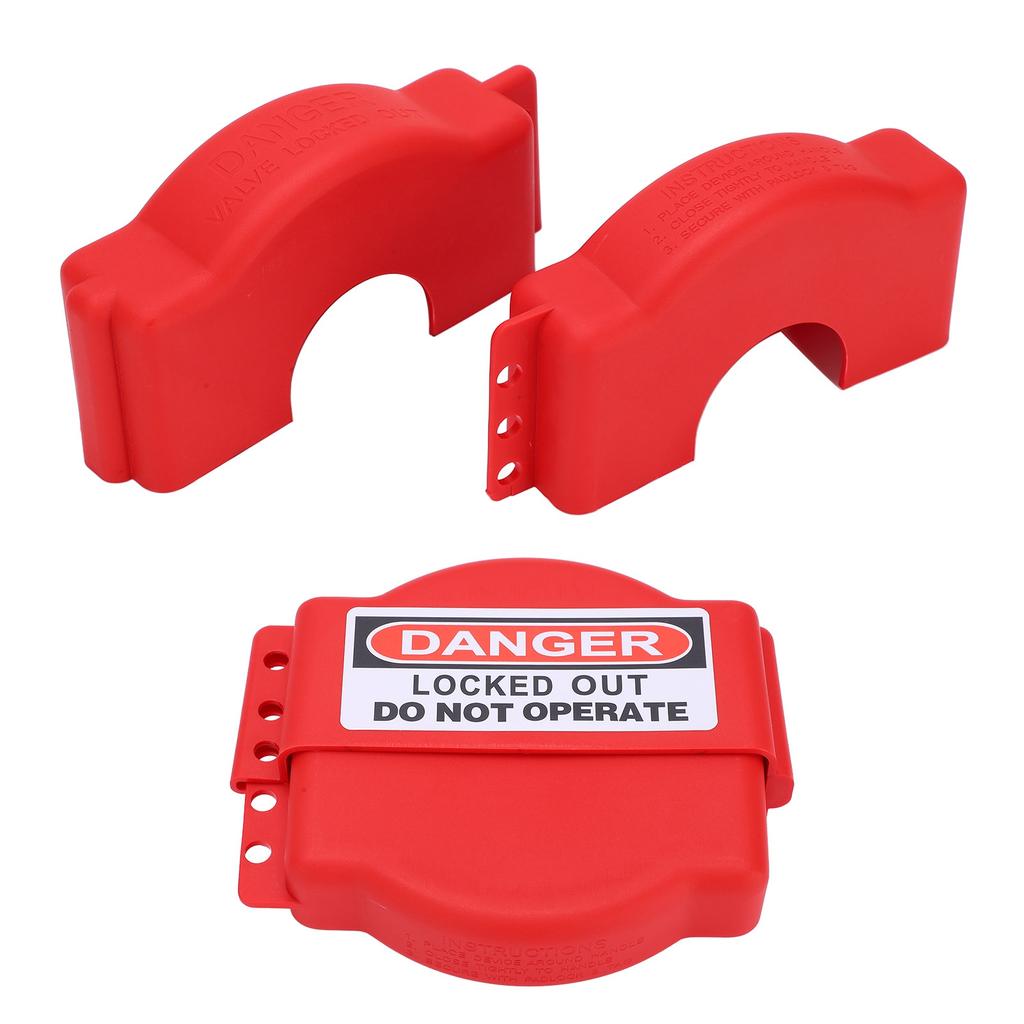 2Pcs Adjustable Gate Valve Lock High Temperature Resistance Anti Corrosion Easily Operate Valve Lockout for Industrial