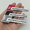 2026 3D Aluminum Car Letters Supercharged Logo Car Rear Trunk Fender Emblem Badge Stickers Decals For Audi A Series Q S SQ RS Series