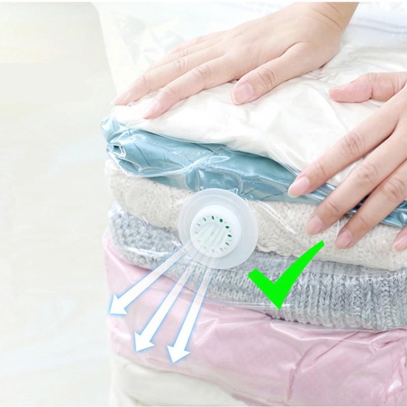High Capacity Vacuum Bag Package Compressed Organizer for Quilts Clothes Transparent Space Saving Seal Bags Foldable Storage Bag