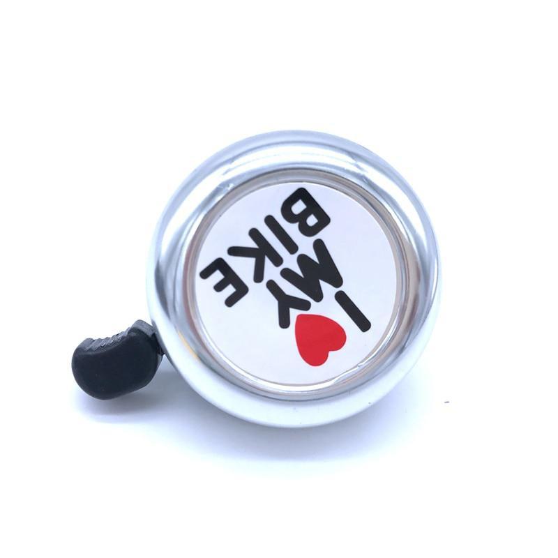 Милый велосипедный звонок на руль, громкий звуковой сигнал, предупреждение, мини-детский велосипедный звуковой сигнал, велосипедное кольцо, детские аксессуары для велосипеда серебряный