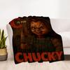 1pc Horror Doll Outdoor Blanket Lightweight Flannel, Soft & Warm, All Season Use for Sofa, Outdoor, Camping, Living Room, Office, Chair