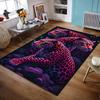 Colorful Leopard Illustration Design Rug Non-slip Rug Suitable for Living Room and Bedroom Sofas