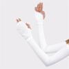 1 Pair Cooling Arm Sleeves With Thumb Hole Outdoor Ice Silk Uv Sun Protective Arm Sleeves