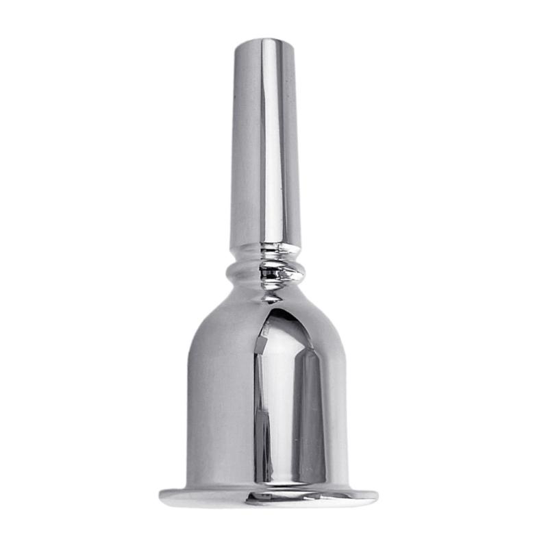 Silver Plated Brass Trumpet Mouthpiece Compact Portable Rustproof Trombone Mouthpiece for Beginners Player Enduring 1