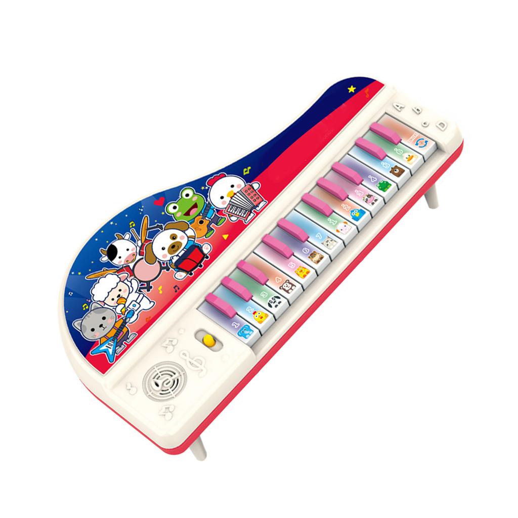 Cartoon Piano Toy Funny Animal Sound Multifunction Interactive Educational Kids Cartoon Piano