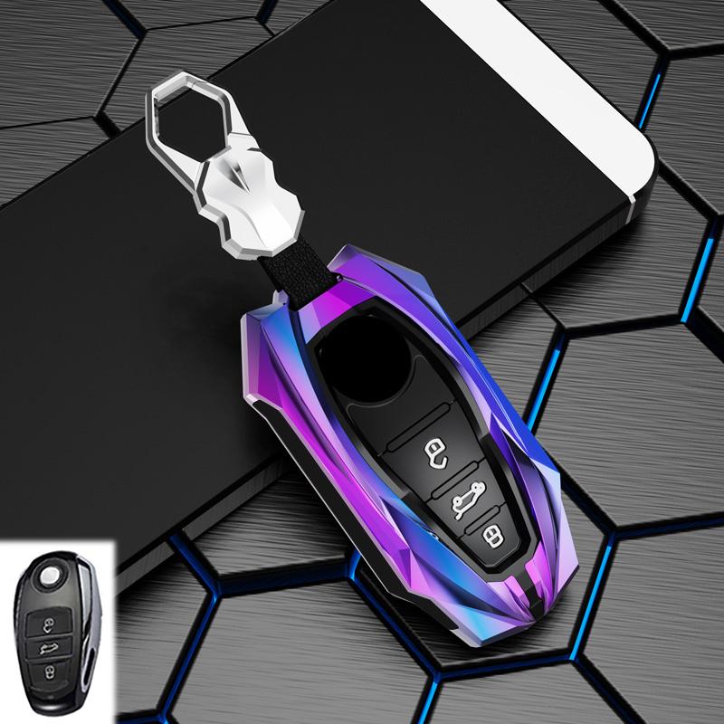 Zinc Alloy Car Key Case Cover Keychain Holder Auto Accessories For Vw Volkswagen Touareg 2011 2012 2013 2014