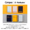 KOKUYO Campus x Rollbahn Classical Pouch Rooftop Clear PVC with Navy Zipper Card Design 186 107 30 mm