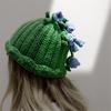 Knitted Hat Cats Ears Lily Of The Valley Crochet Hat Women Winter Snow Hat for Girl Skiing Cycling Snowboarding Travel