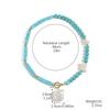 Turquoise Stone Beaded Necklace With Water Drop Pendant Blue Green Beads Layered Look Daily Jewelry For Women Casual Commuter Style 41-50 Cm