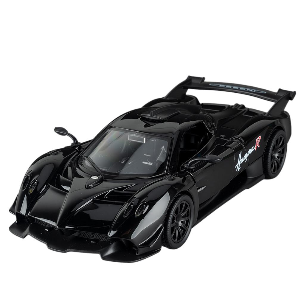 Modellino di Auto Supercar Pagani Huayra R in Lega 1/32 con Suono e Luci, Pull Back, Giocattolo per Bambini, Collezionabili, Regalo di Compleanno