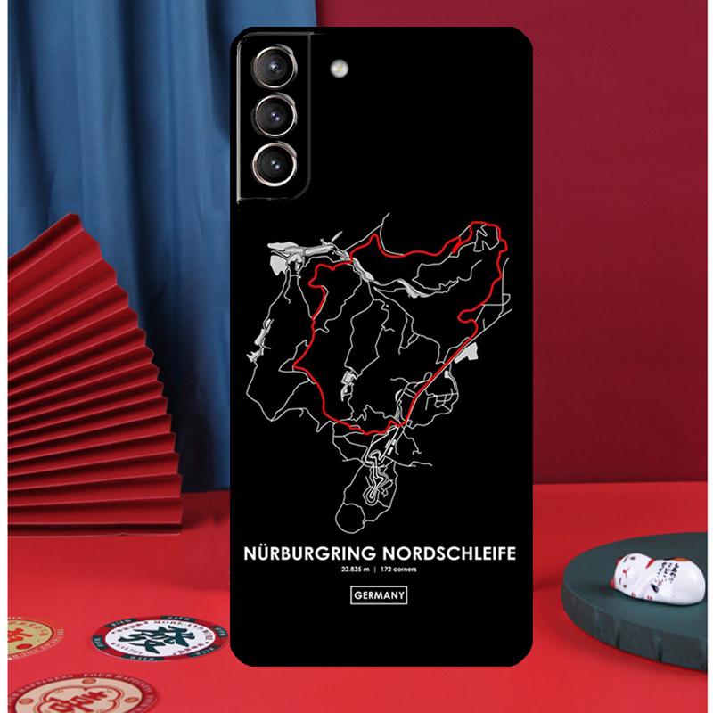 Motor Sport Nurburgring F1 Car Cover For Samsung Galaxy S20 FE S21 S22 S23 Ultra S8 S9 S10 Plus Note 10 20 Ultra Phone Case