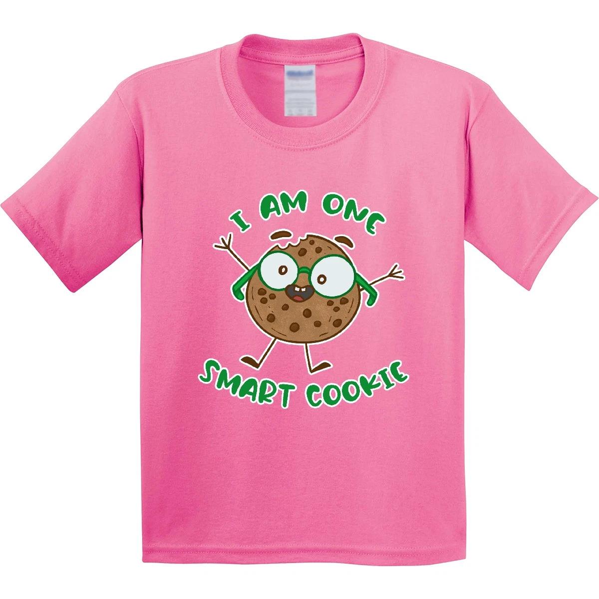 Inktastic I Am One Smart Cookie Youth kids boys T-Shirt Food Cookies Sweets Candy Baking 110