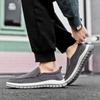 Fashion High Quality Men Outdoor Walking Sneakers Fashion Breathable Flat Designer Shoes Comfy Antiskid  Loafers 25New Canvas Lazy Shoes