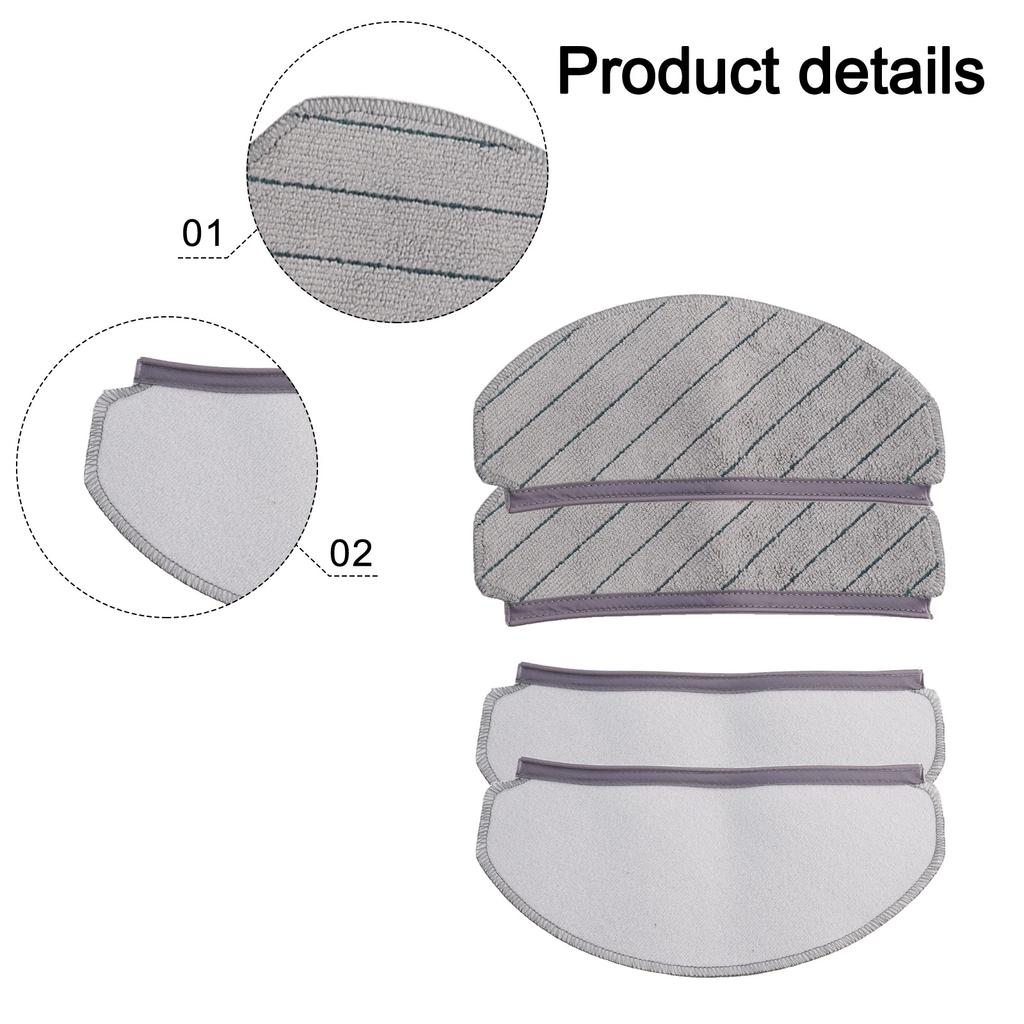 Main Side Brush Filter Mop Cloth Kit for ECOVACS for DEEBOT N20/N20 PLUS Vacuums