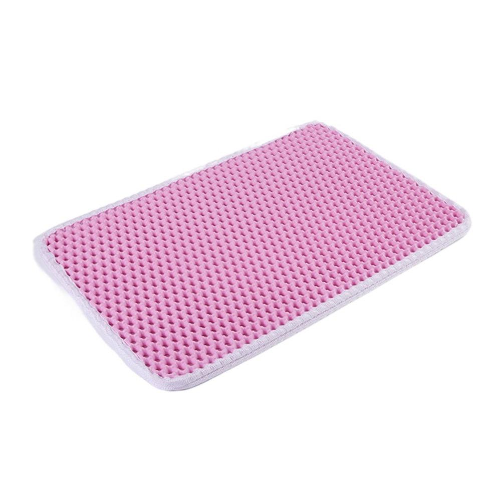 Anti-Slip Double Layer Cat Litter Mat Large Pet Cleaning Mat Durable Cat Scratch Pad  for Home