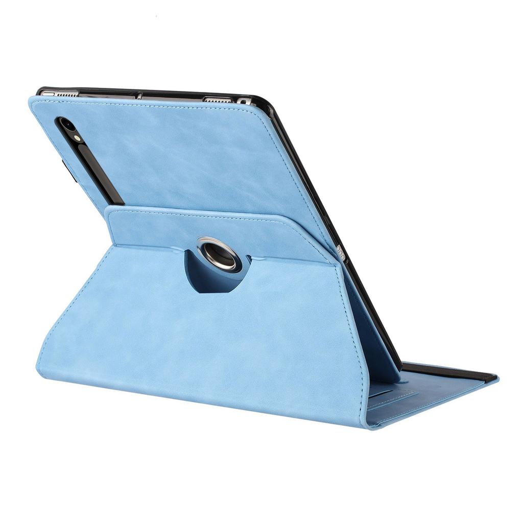 Tablet Case For Samsung Galaxy Tab S10 FE/S9 FE/S9 Rotating Stand Solid Color PU Leather Cover