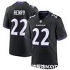 Baltimore Ravens 22 Henry Football Jersey Game Uniform Fans S-XXXL