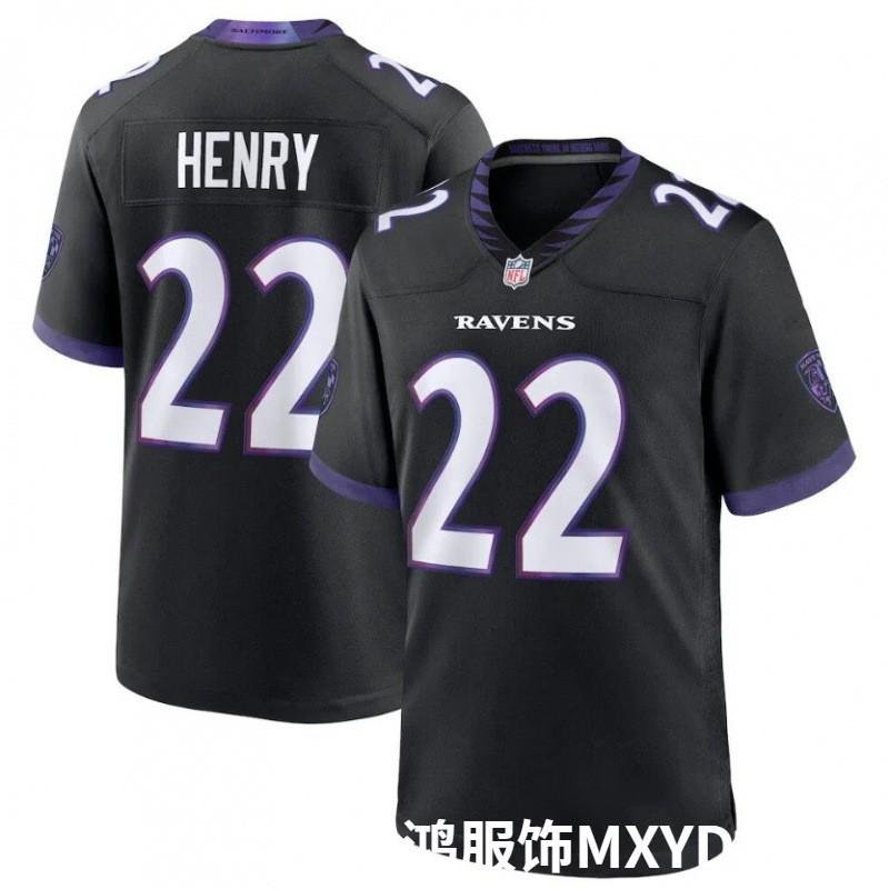 Baltimore Ravens 22 Henry Football Jersey Game Uniform Fans S-XXXL