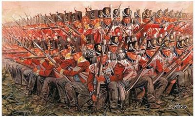 Platz Italeri 1/72 Napoleonic Wars British Soldier 1815 Plastic Model IT6095 (Human)