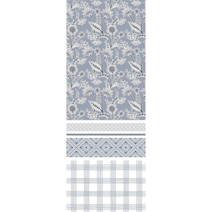 Complete Reversible Duvet Cover Pack for Bed 140 X 190 Cm Lavender Floral