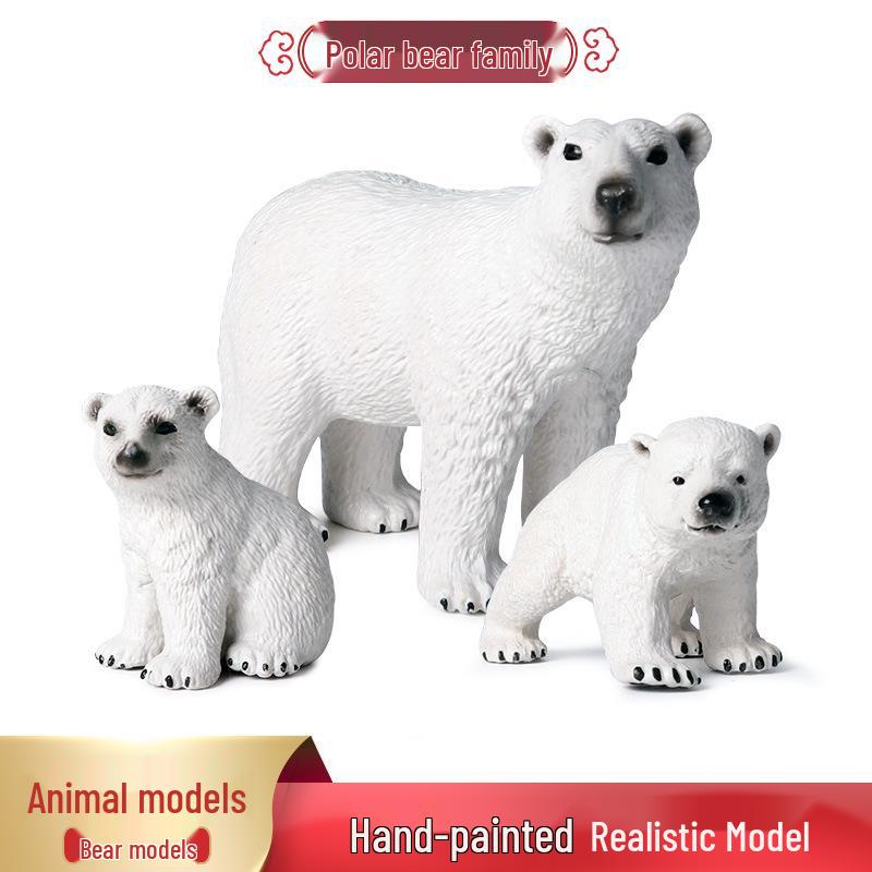 Children's Polar Bear Animal Model for Playhouses and Garden Decor