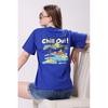 Women’s Loose Fit Printed Oversized Cotton Blend Breathable T-Shirt Pack of 2