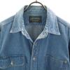 POLO COUNTRY RALPH LAUREN 80s 90s Old Long sleeve Denim shirt M Wash blue Men's Used