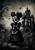 Disney Peinture Diamant 5D Mickey Sombre Transformation Terreur Sombre Décoration DIY Mosaïque Diamantée Complète Ensemble Point de Croix Incrusté Cadeau