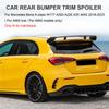 For Mercedes Benz A Class W177 A200 A220 A35 AMG Hatchback 2018-2023 Rear Bumper Trim Lip Spoiler Stickers Fender Glossy Black