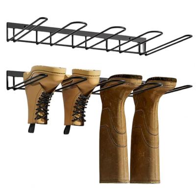 Boot Storage Organizer Sturdy Metal Wall-mounted Boot Rack Organizer Wall Mounted Water Draining Shoe Rack